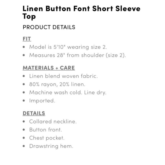 Torrid Size 3xl Linen Blend Button Font Short Sleeve Top Beige - Picture 3 of 7